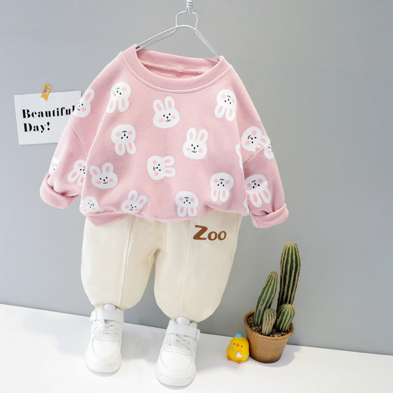 Ensemble de lapins du zoo