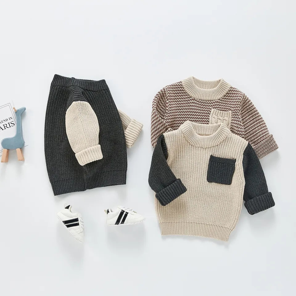 Knit Sweater with Pocket
