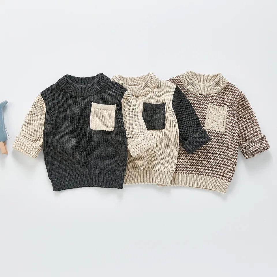 Knit Sweater with Pocket