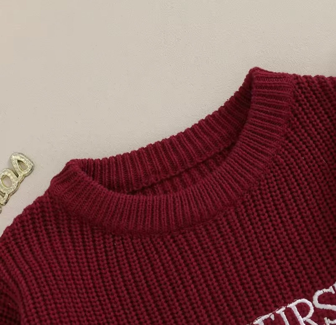 Primer suéter de Navidad